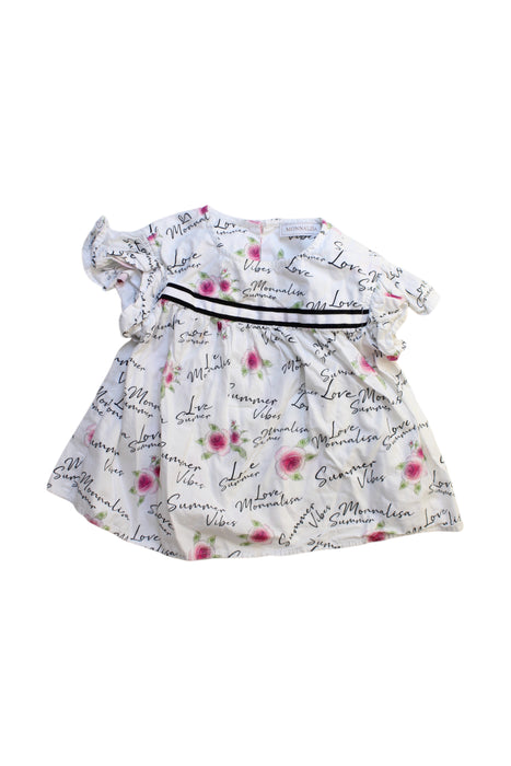 A Multicolour Short Sleeve Dresses from Monnalisa in size 3T for girl. (Front View)