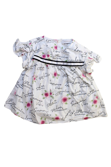 A Multicolour Short Sleeve Dresses from Monnalisa in size 3T for girl. (Front View)