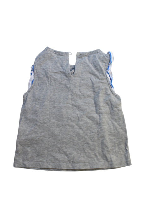 A Grey Sleeveless Tops from Ferrari in size 12-18M for girl. (Back View)