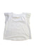 A White Sleeveless Tops from Momonittu in size 6-12M for girl. (Back View)