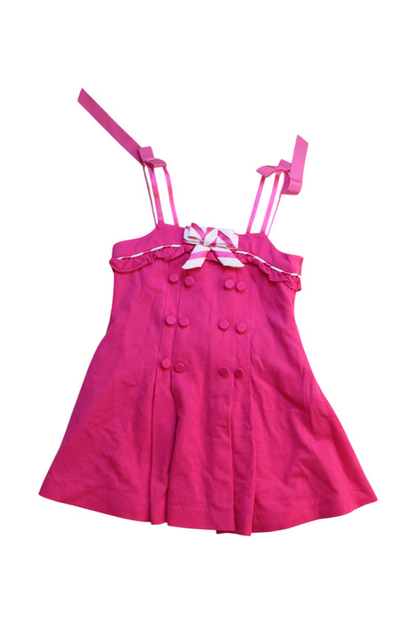 A Pink Sleeveless Dresses from Nicholas & Bears in size 12-18M for girl. (Front View)