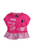 A Pink Short Sleeve Tops from Ferrari in size 6-12M for girl. (Front View)