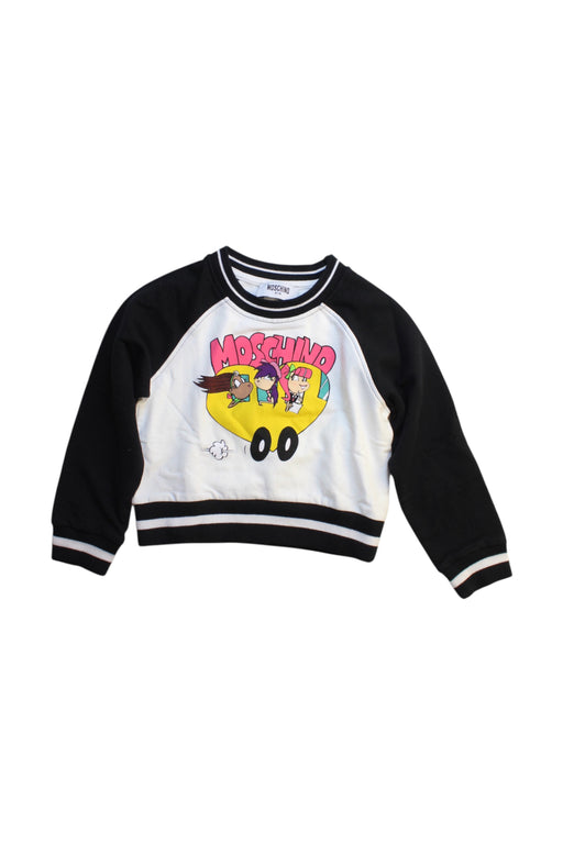 A Multicolour Crewneck Sweatshirts from Moschino in size 4T for girl. (Front View)