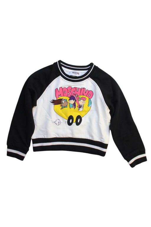 A Multicolour Crewneck Sweatshirts from Moschino in size 4T for girl. (Front View)
