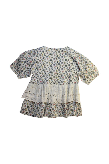 A Multicolour Short Sleeve Dresses from Little Cotton Clothes in size 8Y for girl. (Back View)