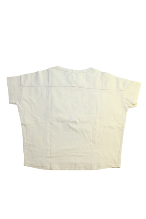 A Beige Short Sleeve T Shirts from Rylee + Cru in size 5T for girl. (Back View)