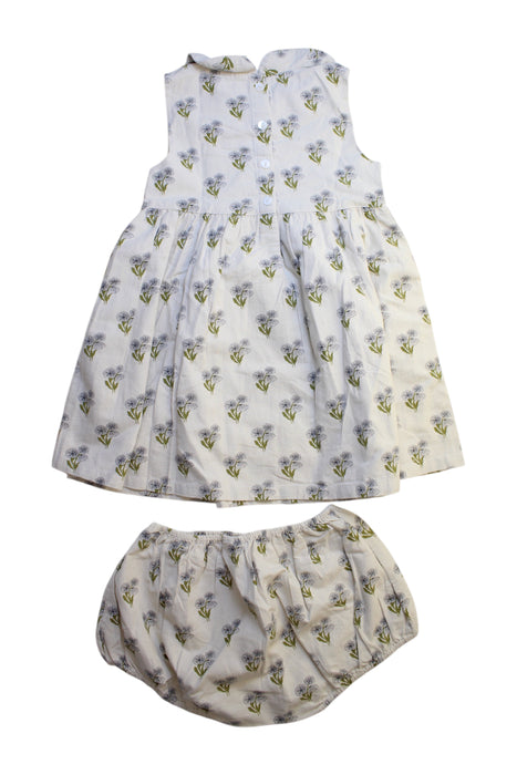 A White Sleeveless Dresses from Little Cotton Clothes in size 5T for girl. (Back View)