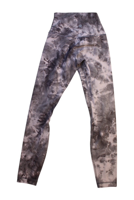 A Grey Leggings from Lululemon in size 13Y for girl. (Back View)