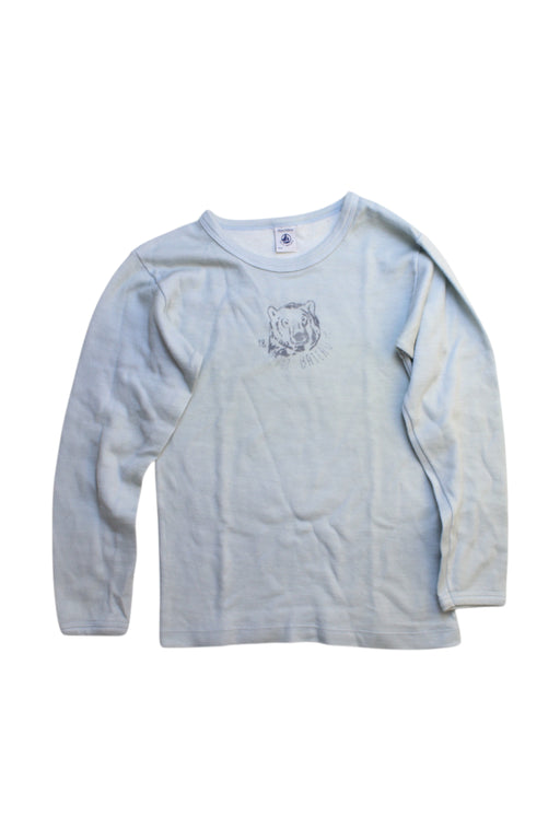 A White Long Sleeve Tops from Petit Bateau in size 10Y for girl. (Front View)