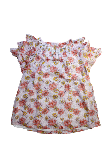 A Multicolour Short Sleeve Dresses from Velveteen in size 10Y for girl. (Front View)