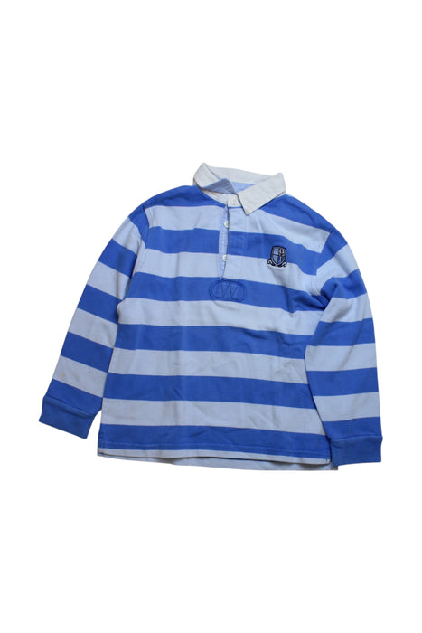 A Blue Long Sleeve Polos from Cyrillus in size 4T for boy. (Front View)