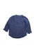 A Blue Long Sleeve Shirts from Bout'Chou in size 6-12M for boy. (Front View)