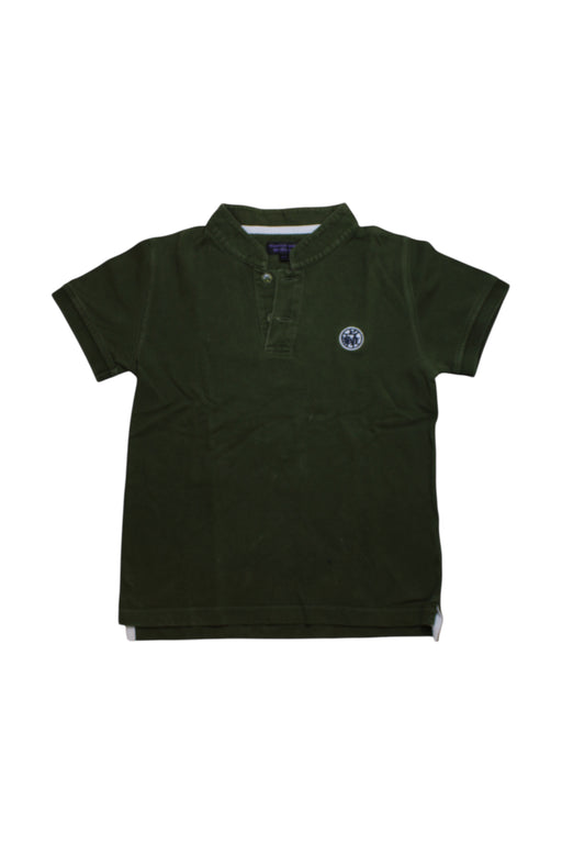 A Green Short Sleeve Polos from Shanghai Tang in size 4T for boy. (Front View)
