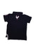 A Navy Short Sleeve Polos from Excuse My French in size 8Y for boy. (Back View)