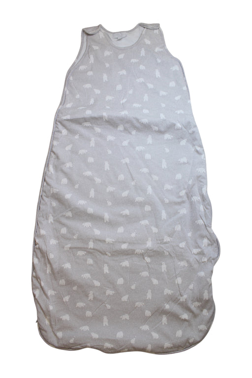 A Grey Sleepsacs from The Little White Company in size 3T for neutral. (Front View)