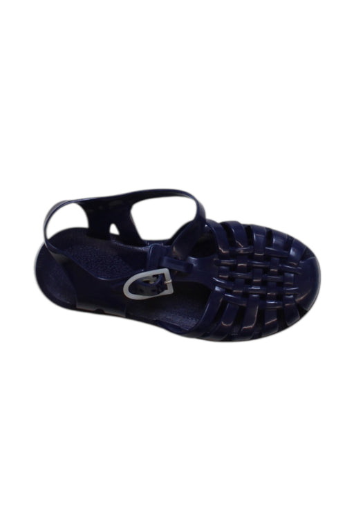 A Blue Sandals from Meduse in size 6T for girl. (Front View)