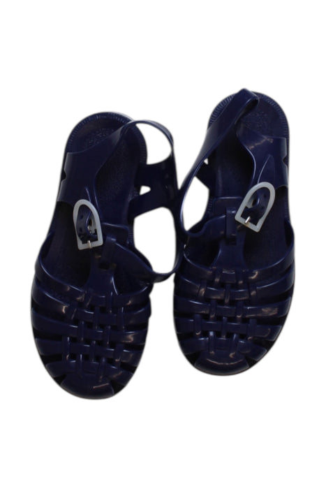 A Blue Sandals from Meduse in size 6T for girl. (Back View)