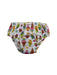A White Swim Diapers from Charlie Banana in size 12-18M for girl. (Front View)