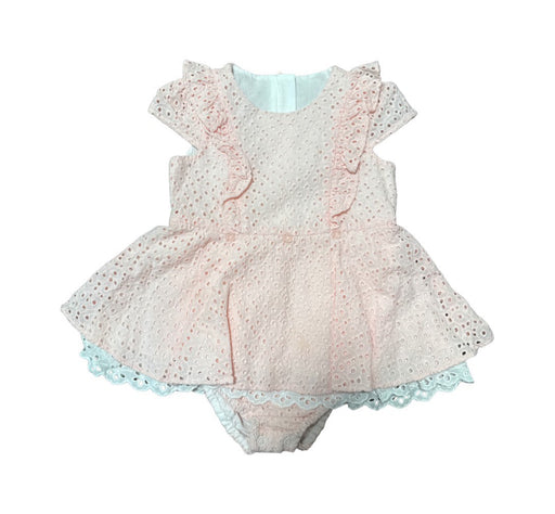 A Pink Sleeveless Rompers from Nicholas & Bears in size 6-12M for girl. (Front View)