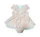 A Pink Sleeveless Rompers from Nicholas & Bears in size 6-12M for girl. (Front View)