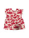 A Red Short Sleeve Dresses from Petit Bateau in size 6-12M for girl. (Front View)
