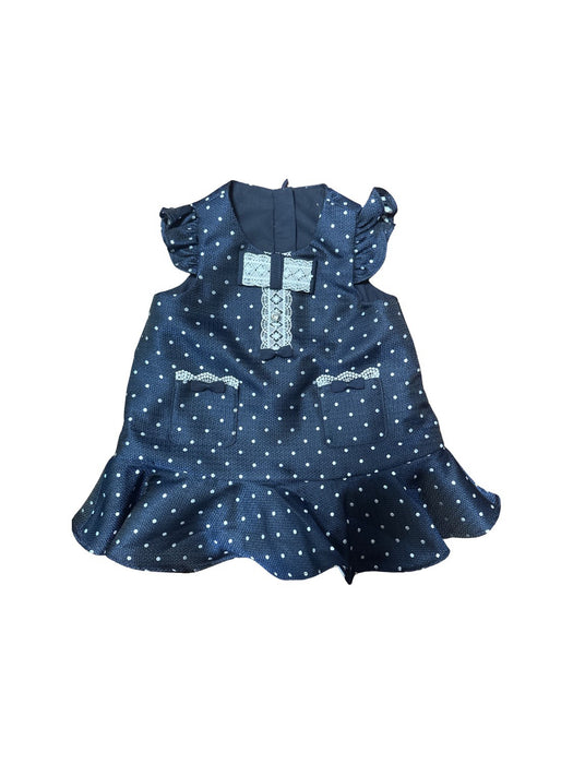 A Navy Sleeveless Dresses from Nicholas & Bears in size 6-12M for girl. (Front View)