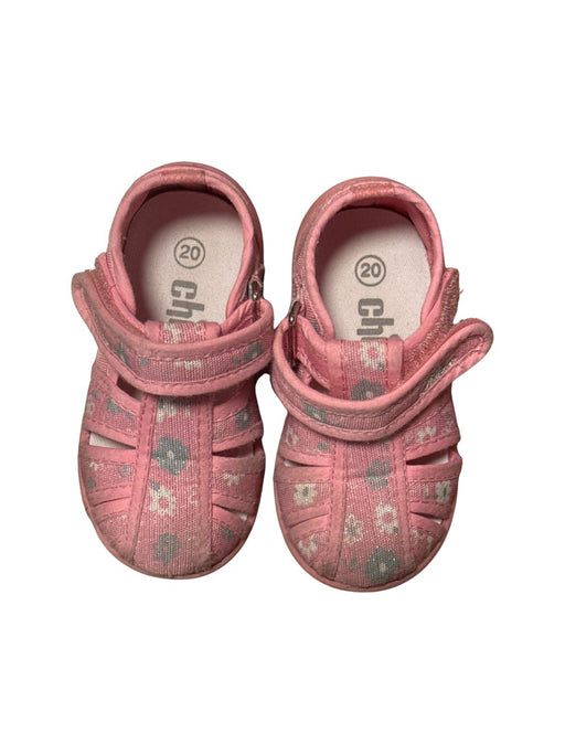 A Pink Sandals from Chicco in size 12-18M for girl. (Front View)