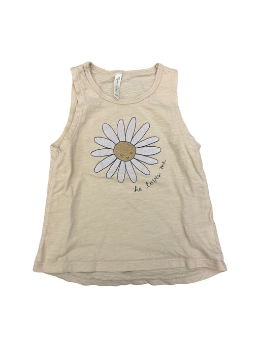 A Beige Sleeveless Shirts from Rylee + Cru in size 18-24M for girl. (Front View)