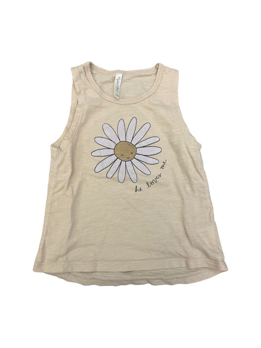 A Beige Sleeveless Shirts from Rylee + Cru in size 18-24M for girl. (Front View)