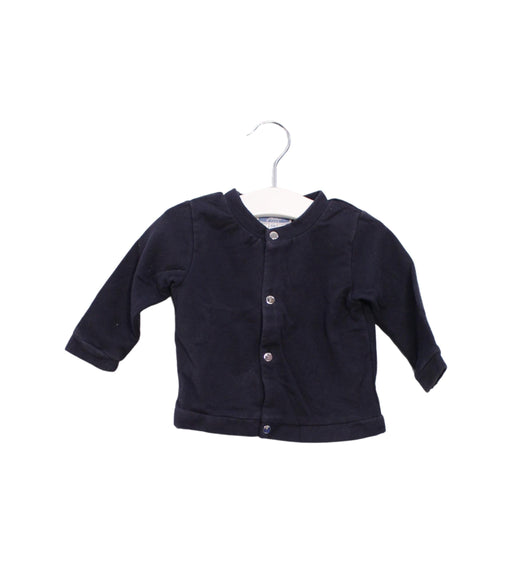 A Black Cardigans from Jacadi in size 3-6M for boy. (Front View)