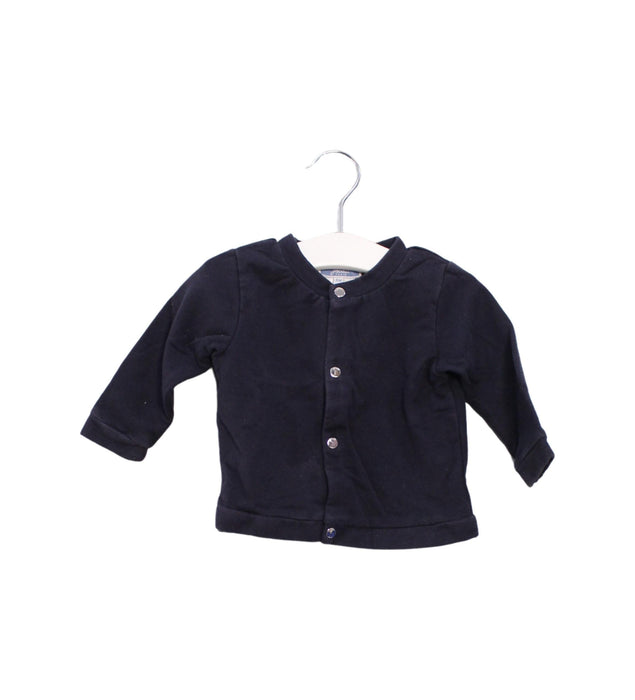 A Black Cardigans from Jacadi in size 3-6M for boy. (Front View)