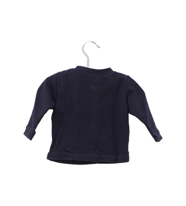 A Black Cardigans from Jacadi in size 3-6M for boy. (Back View)
