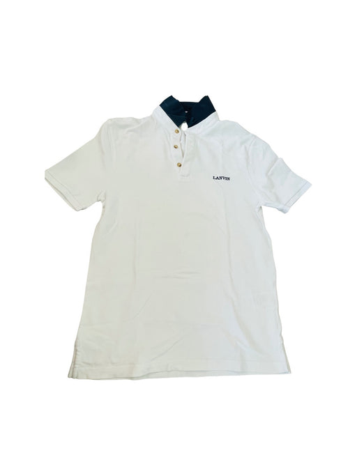 A White Short Sleeve Polos from Lanvin Petite in size 14Y for boy. (Front View)