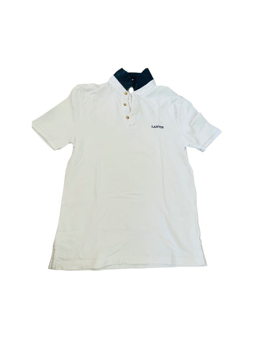 A White Short Sleeve Polos from Lanvin Petite in size 14Y for boy. (Front View)