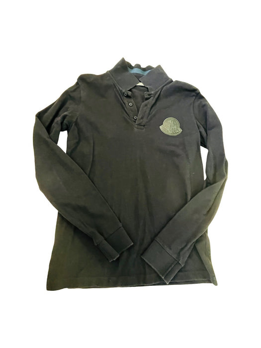 A Blue Long Sleeve Shirts from Moncler in size 14Y for neutral. (Front View)