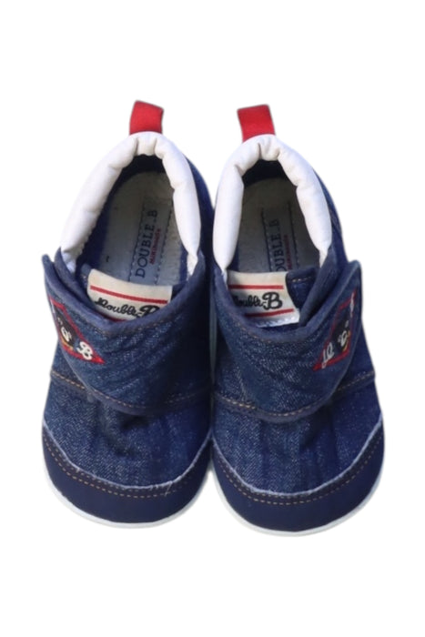 A Blue Booties from Miki House in size 18-24M for boy. (Back View)