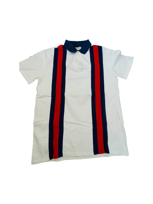 A White Short Sleeve Polos from Gucci in size 12Y for boy. (Front View)