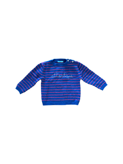 A Blue Knit Sweaters from Bout'Chou in size 12-18M for boy. (Front View)
