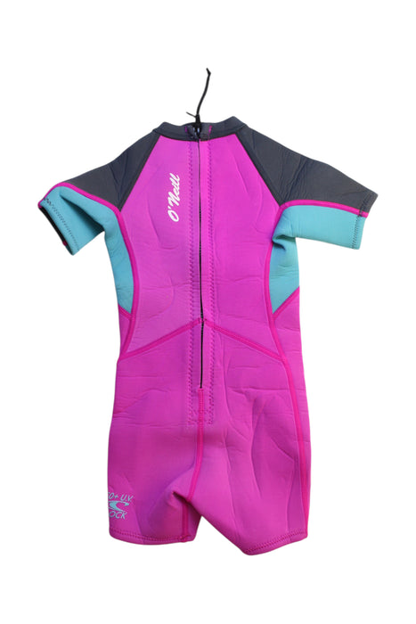 A Pink Wetsuits from O'Neill in size 2T for girl. (Back View)