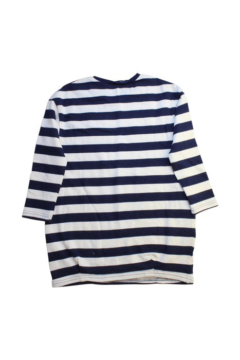 A Navy Long Sleeve Dresses from Mou JonJon in size 6T for girl. (Back View)