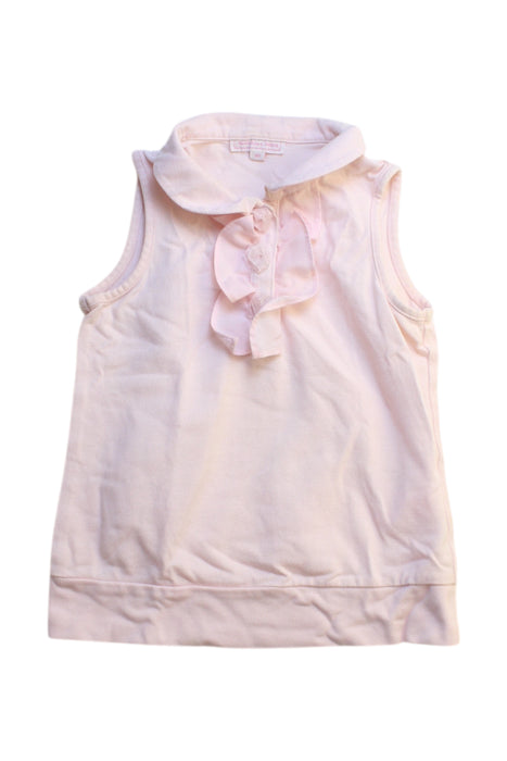A Ivory Sleeveless Tops from Nicholas & Bears in size 4T for girl. (Front View)