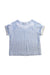 A Blue Short Sleeve Tops from Gingersnaps in size 4T for girl. (Front View)