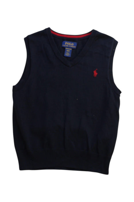 A Navy Sweater Vests from Polo Ralph Lauren in size 4T for boy. (Front View)