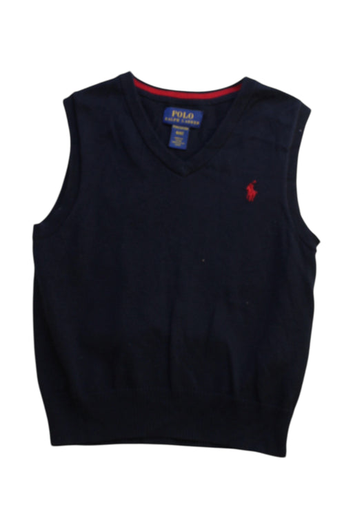 A Navy Sweater Vests from Polo Ralph Lauren in size 4T for boy. (Front View)