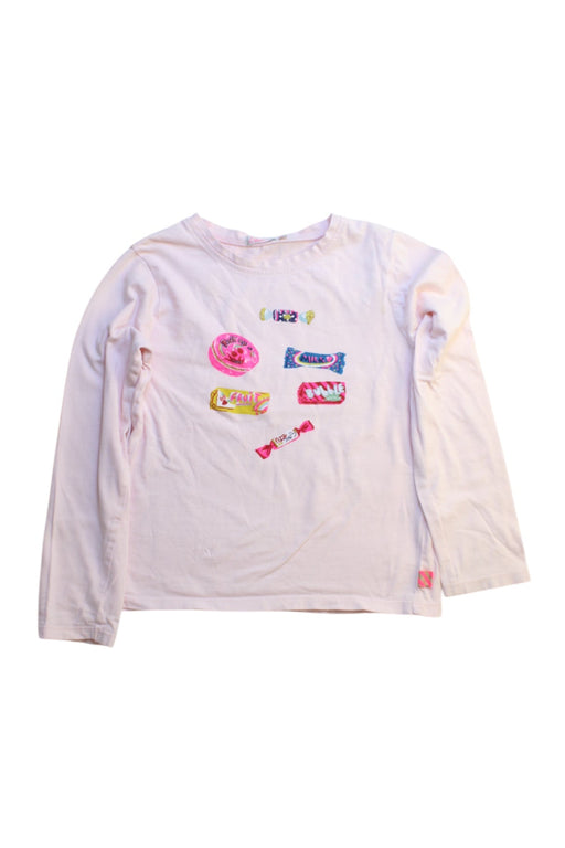 A Pink Long Sleeve T Shirts from Billieblush in size 6T for girl. (Front View)
