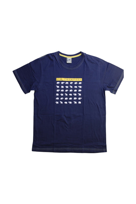 A Navy Short Sleeve T Shirts from Jim Thompson in size 10Y for boy. (Front View)