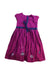 A Purple Short Sleeve Dresses from Jojo Maman Bébé in size 3T for girl. (Back View)