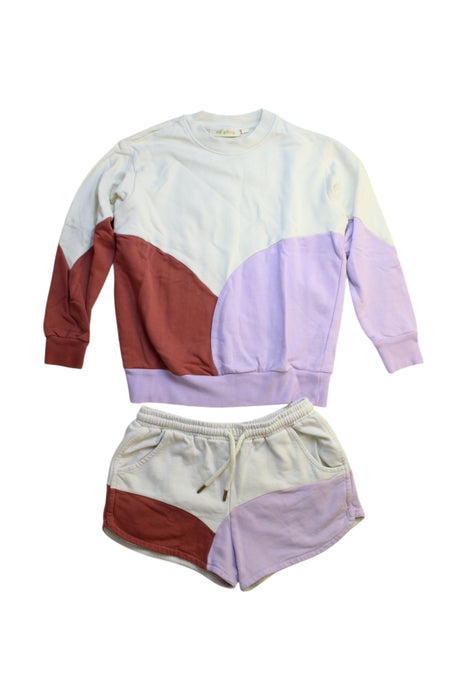 A Multicolour Shorts Sets from Soft Gallery in size 6T for girl. (Front View)