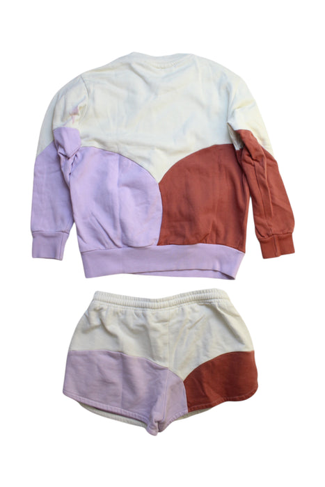 A Multicolour Shorts Sets from Soft Gallery in size 6T for girl. (Back View)