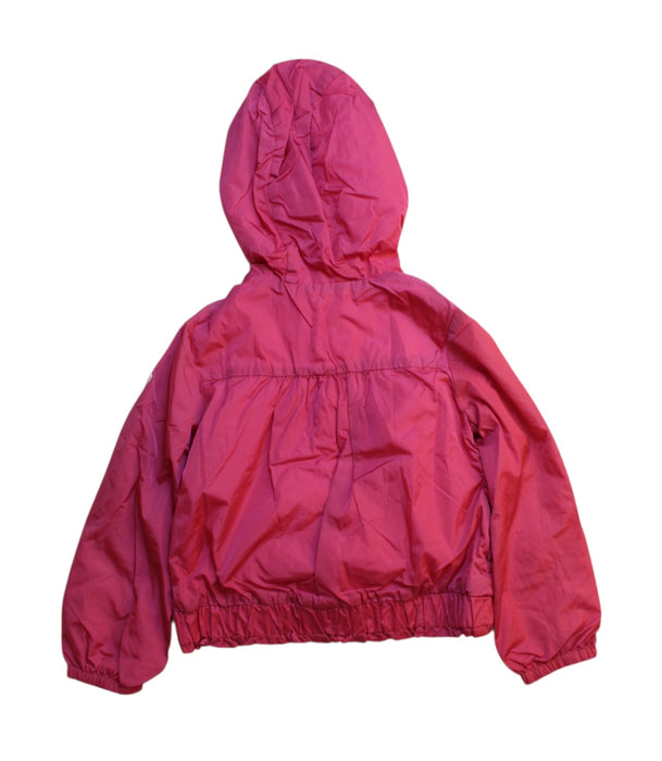 A Pink Lightweight Jackets from Moncler in size 3T for girl. (Back View)
